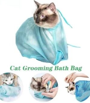 Anti-Bite Anti-Scratch Cat Bath Grooming Restraint Mesh Bag