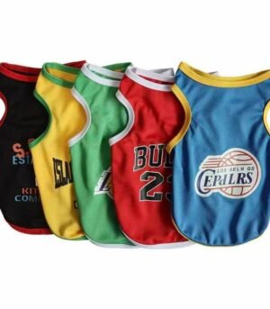 Breathable Quick-Dry Basketball Pet Jersey for Dogs & Cats